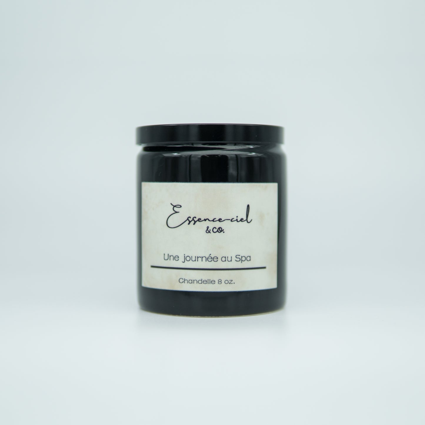 Bougie à une mèche noire