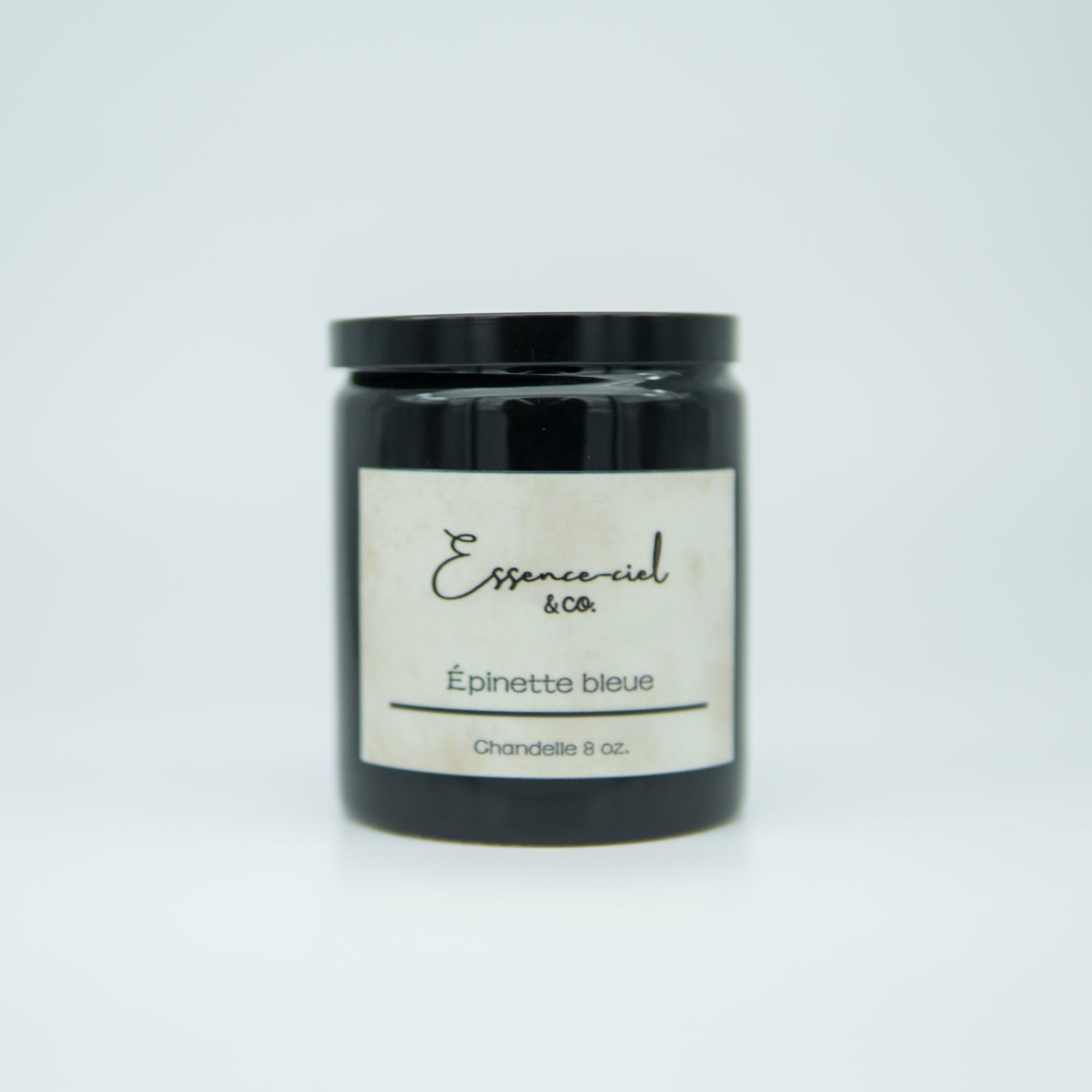Bougie à une mèche noire