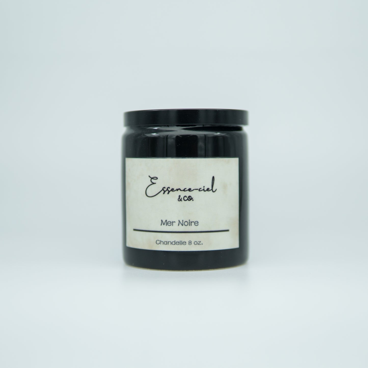 Bougie à une mèche noire