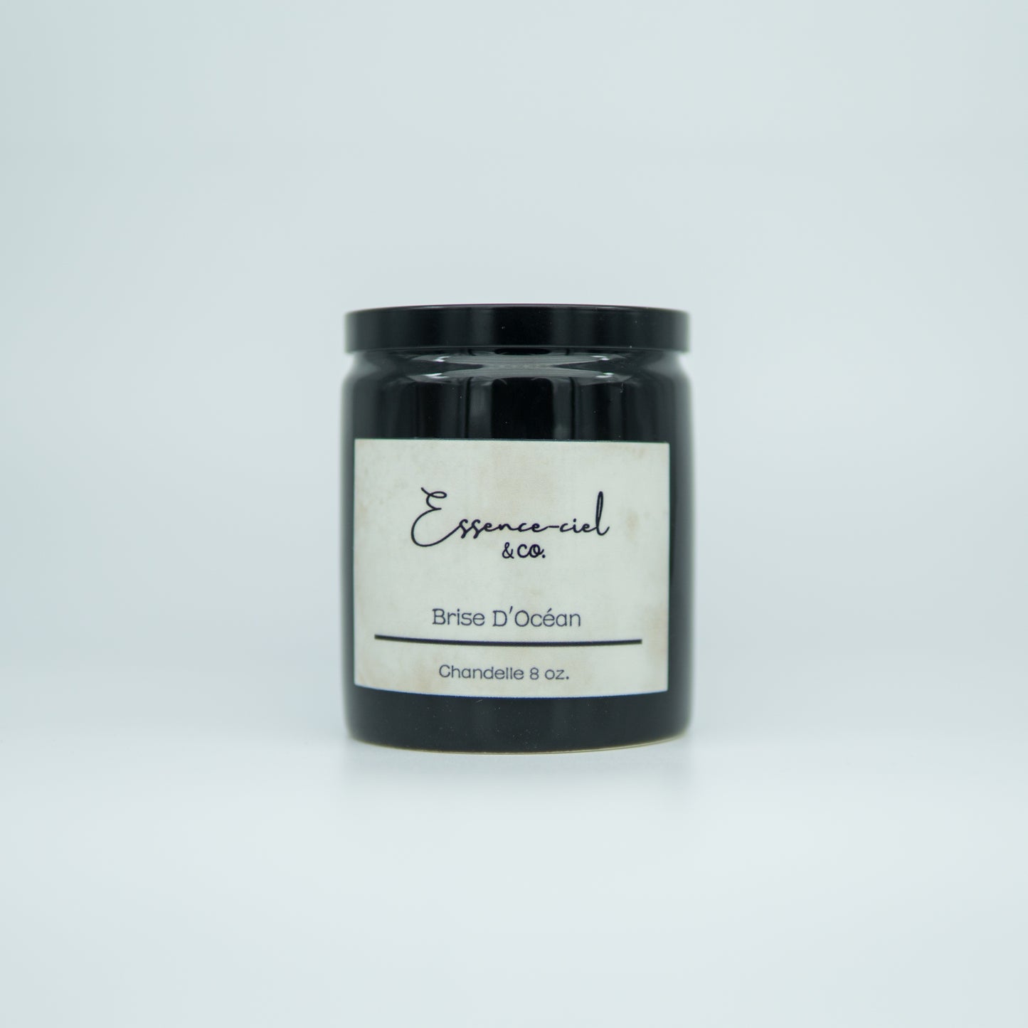 Bougie à une mèche noire
