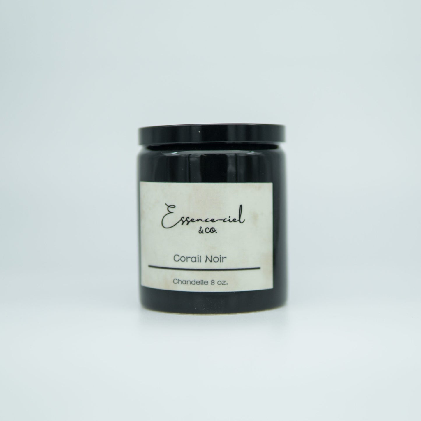Bougie à une mèche noire