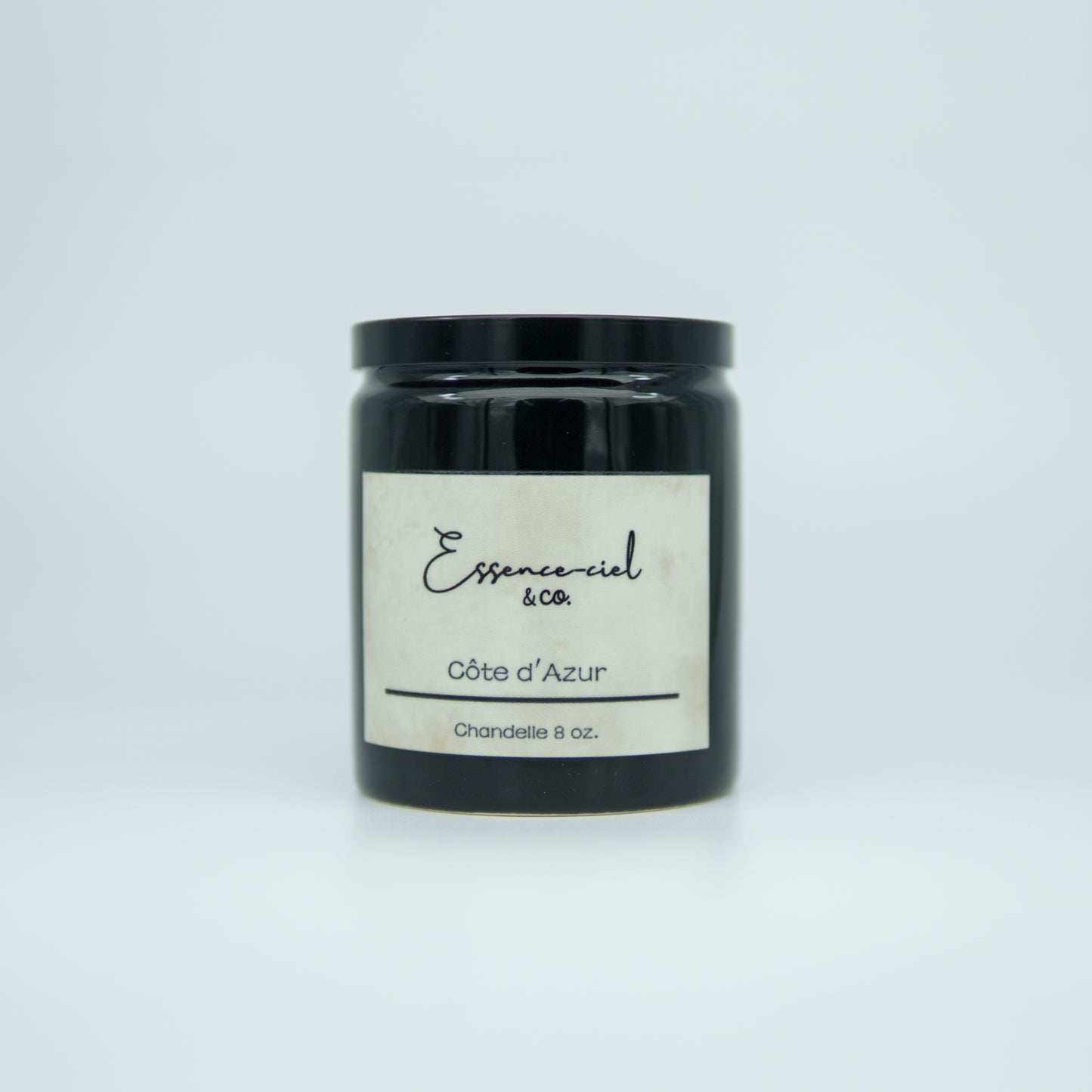 Bougie à une mèche noire