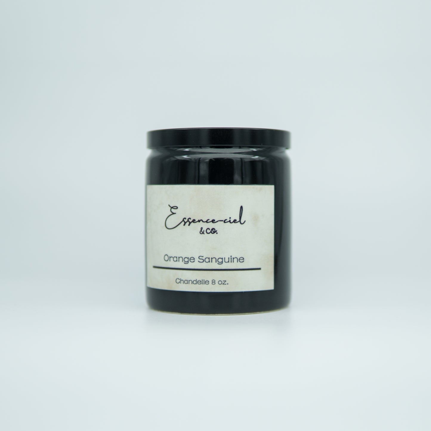 Bougie à une mèche noire