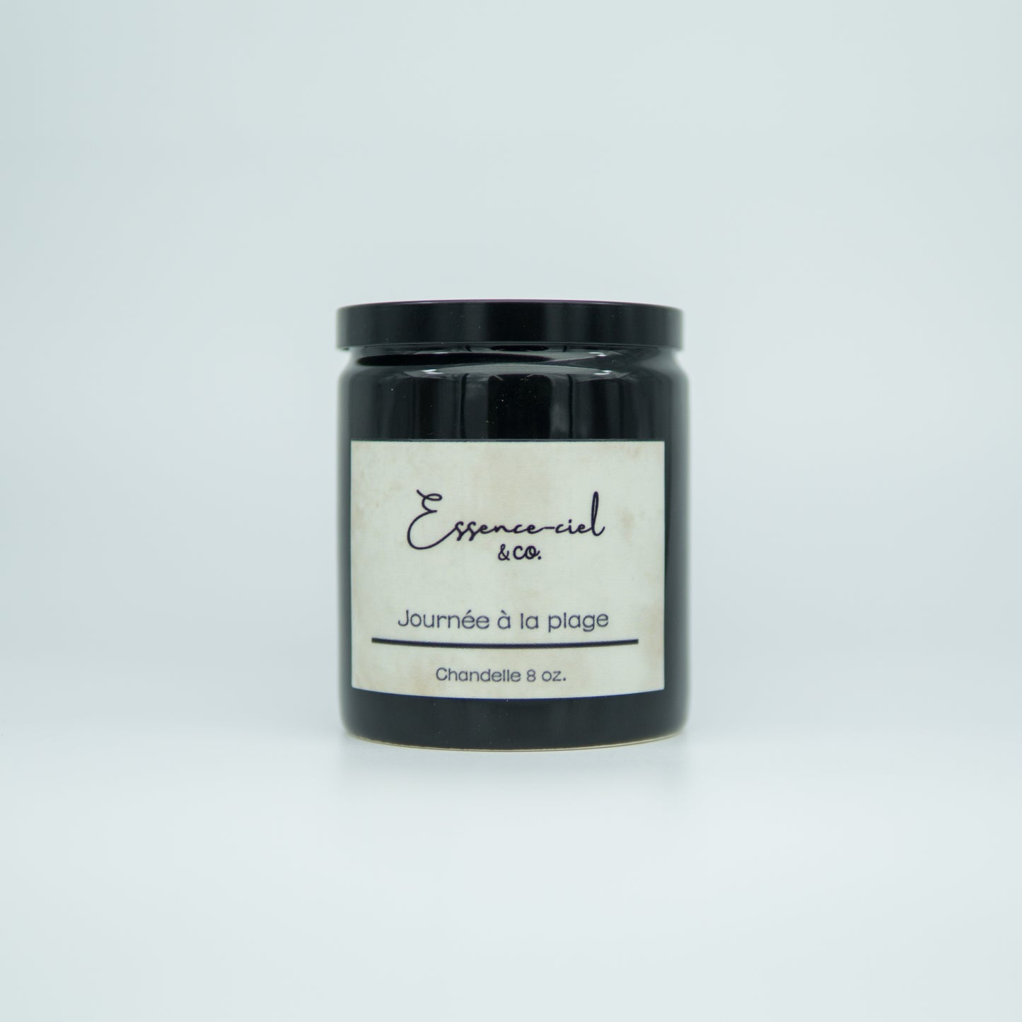 Bougie à une mèche noire