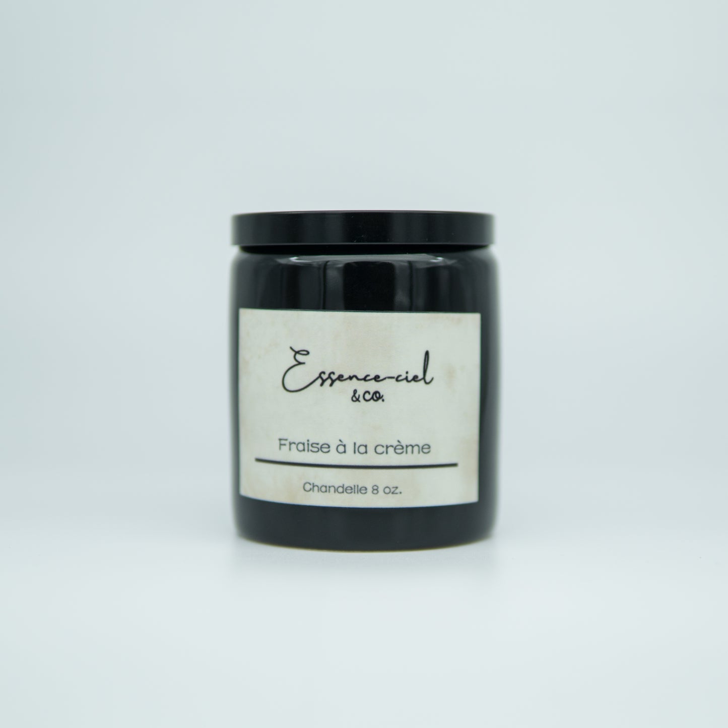 Bougie à une mèche noire