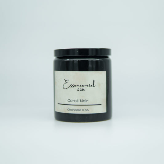 Bougie à une mèche noire